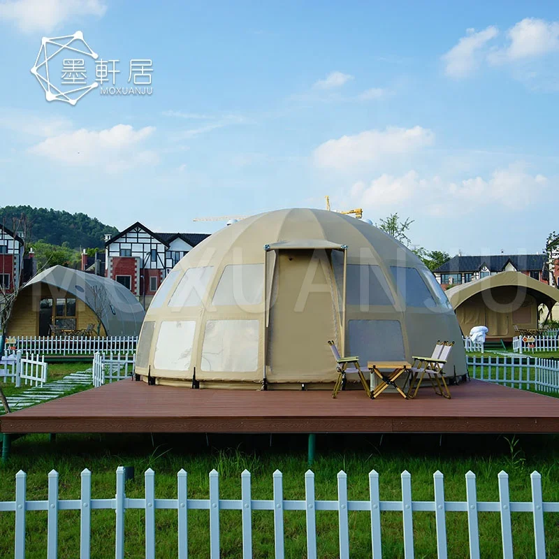 Waterproof PVC Domes Glamping Panorama Geodesic Dome Lodge House for Sale