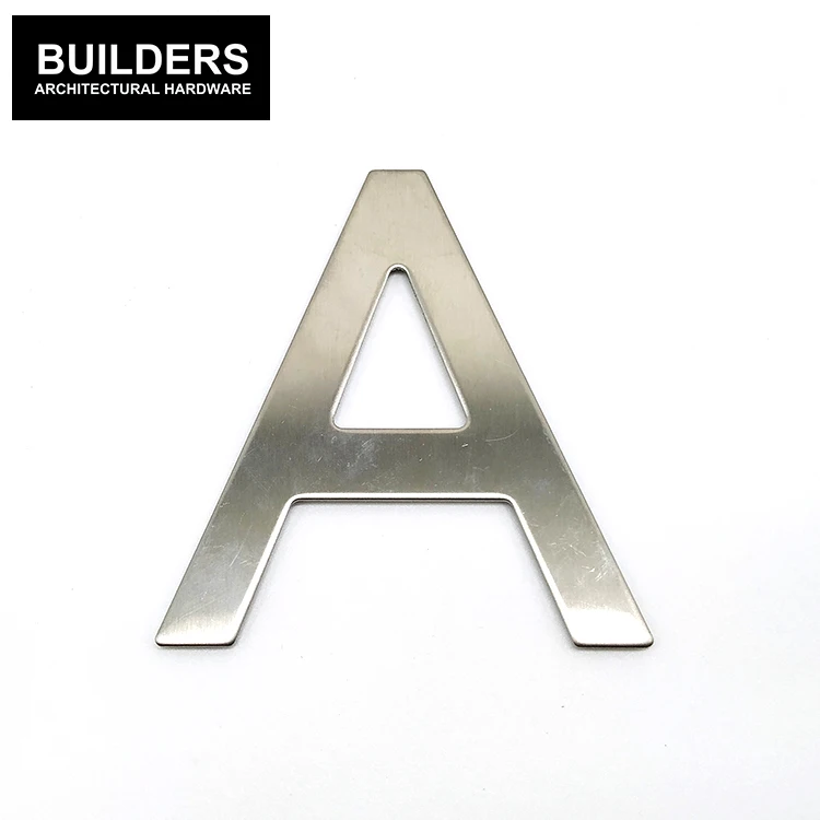 OEM design stainless steel A to Z apartment signage hotel room number letters