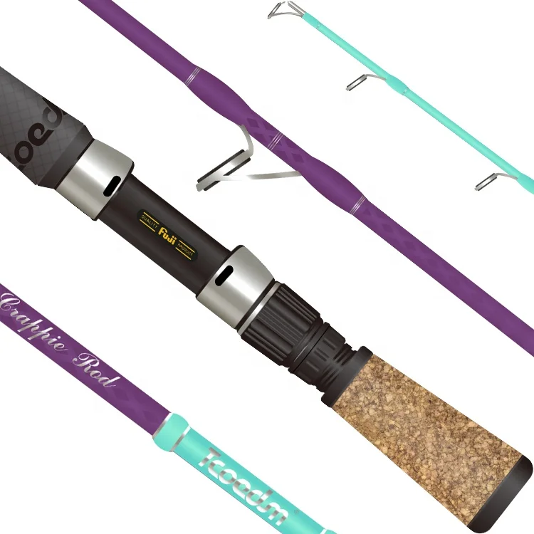 Tcoedm Ugly Stick Crappie Spinning Rods Fishing Bass Pro Crappie Max Jigging Crappie Rod