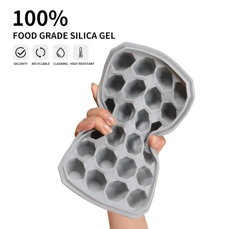 DUMO Hot Selling Handmade Whisky Beer Moulds 15-24-40 Cavity Diamond Silicone Ice Cube Tray Mold