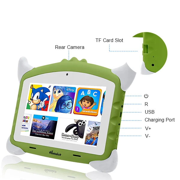 Kid Educational Pc Gaming 7 Inch Learning Tablets Pc For School Enfant Tablette Educative Kids Pad Tablet