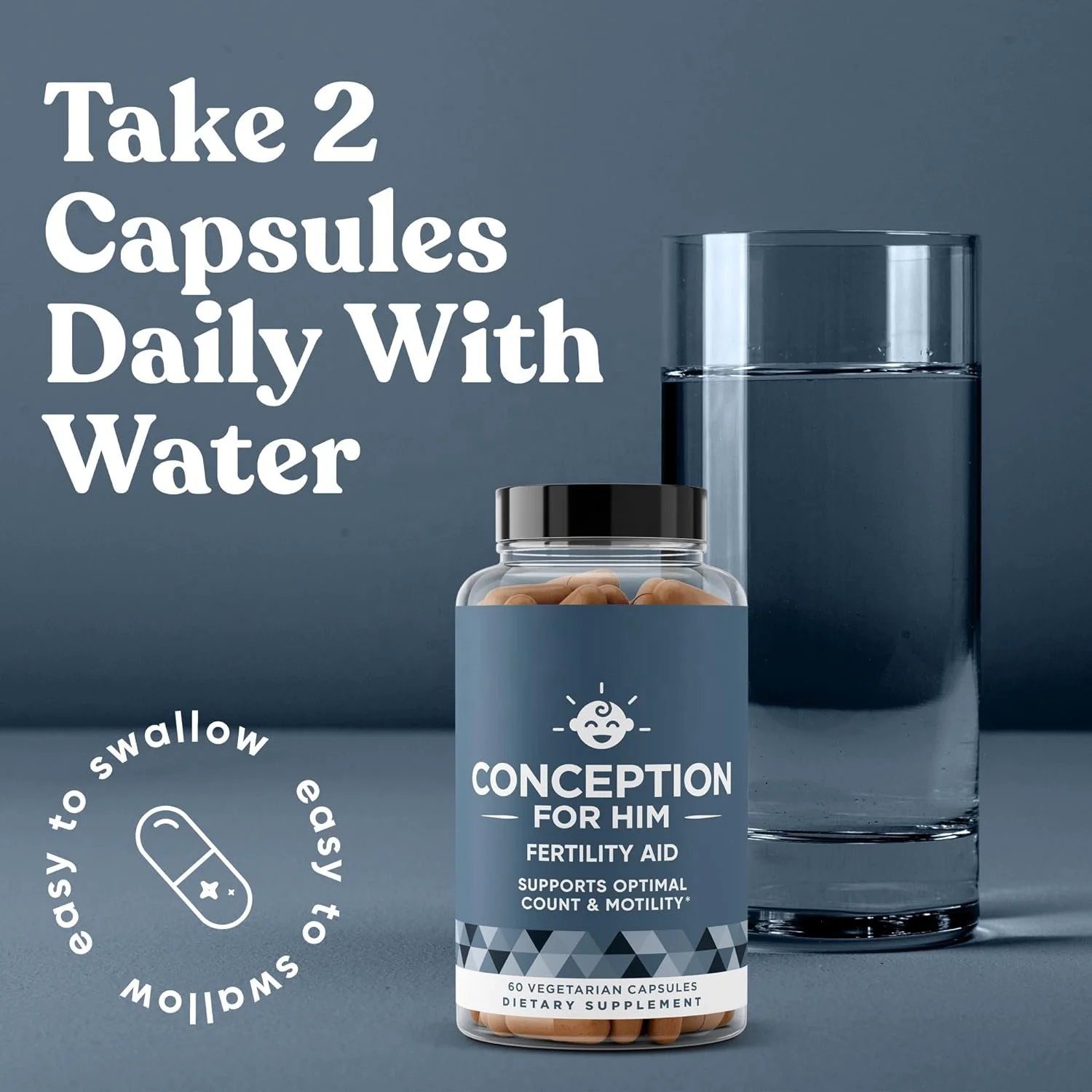 Fertility Supplements for Men men fertility tablet Booster&Prenatal Optimal Sperm Count,Motility Strength health supplement