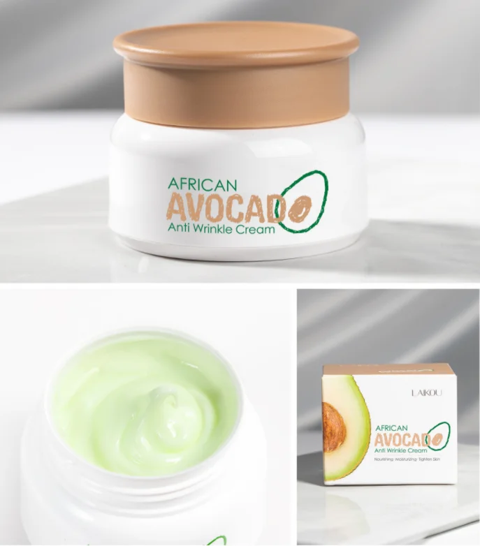 Natural Facial Care African Avocado Skin Care Cream Firming Lifting Moisturiser Anti Aging Cream Wrinkles Face Cream
