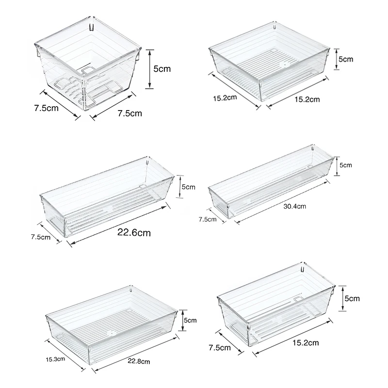 Лидер продаж, пластиковый прозрачный лоток для хранения, многофункциональный ящик для хранения, составной ящик, органайзер, корзина