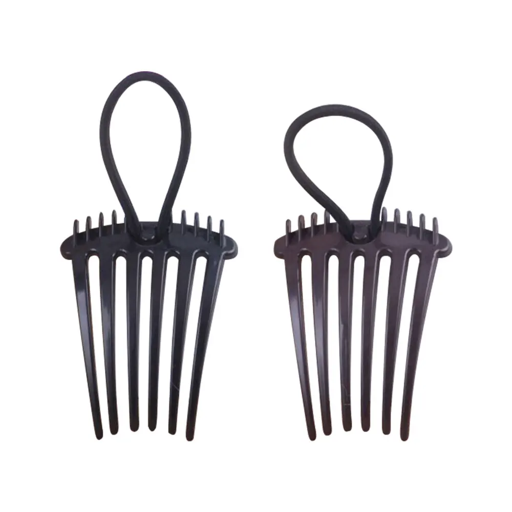 Bandette Comb with Elastic Band ponytail Bump It Up Inserts Combs women Hair Clips Plastic Braid Barrettes Styling Tool
