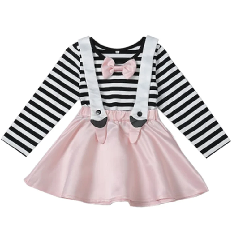 
Custom Latest Design Spotted Zebra 2-Pack Knit Ruffle Toddler Girls Skirts 