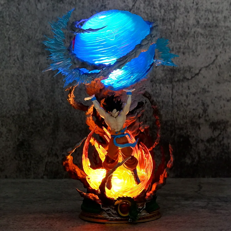 Cheap Wholesale Anime figure dragon balls Z 23cm Super Saiyan Son goku action figure Spirit Bomb Battle Mode  Collection toys