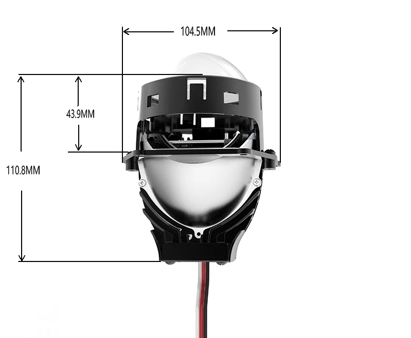 Factory price auto car head light 3.0 Inch Bi LED Projector Lens Hi/Lo Beam Conversion Kit-6000K For Hella 5 bracket