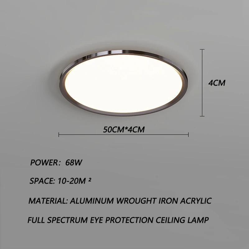 Bauhaus Premium Sense European Design Bedroom Lamp Surface Mounted LED Light with Iron Base and Acrylic Cover