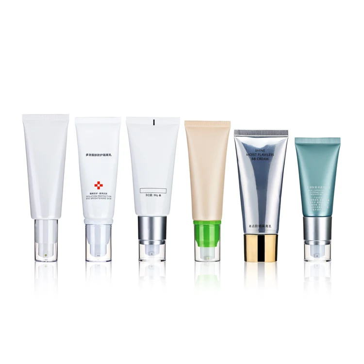 50g 50ml ointment  sun cream sunscreen cream packaging cosmetic tube with pump