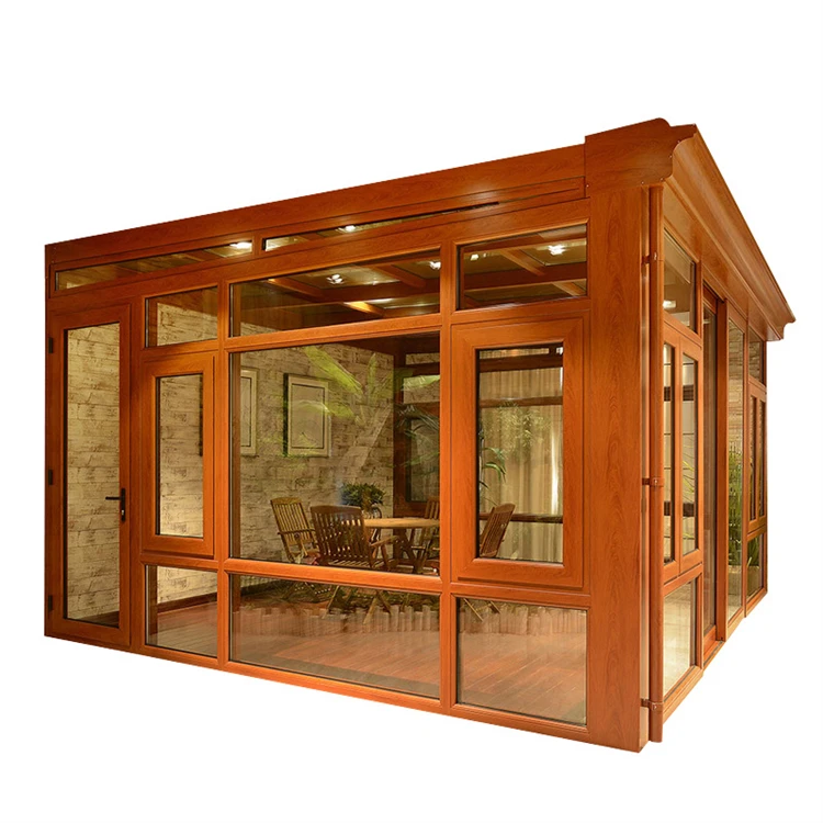 Customized Mobile Outdoor Glass House Stylish Courtyard Leisure Sun Room