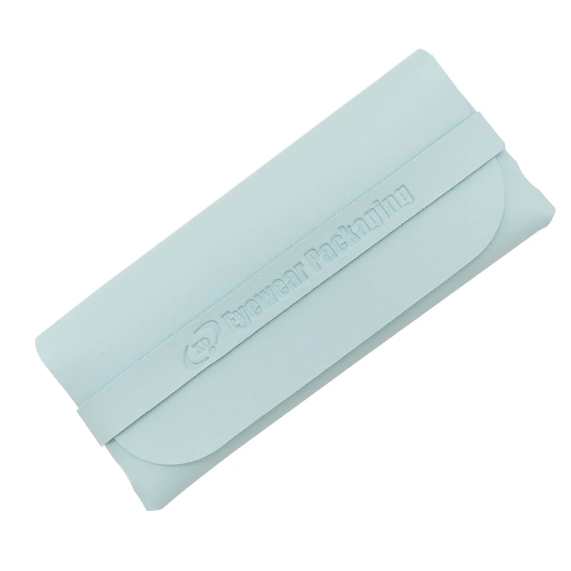 luxury leather sunglasses pouch eye glasses package bag organizer case optical frame box for eyewear with custom logo