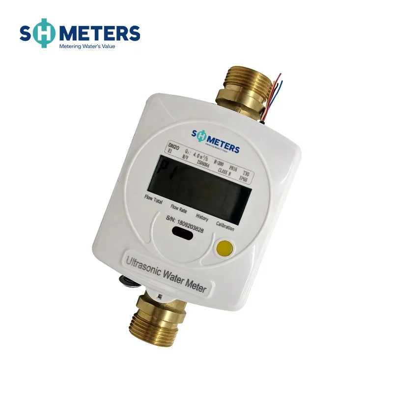 DN15~40MM R200/R250 Smart Home Wireless nb-iot ultrasonic water meter Display Brass M-bus