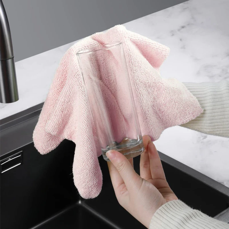 Customised Reusable Washable Cleaning Cloth 50/75/100 Pack Tear Away Towels 30x30 cm Microfiber Cleaning Cloth Roll