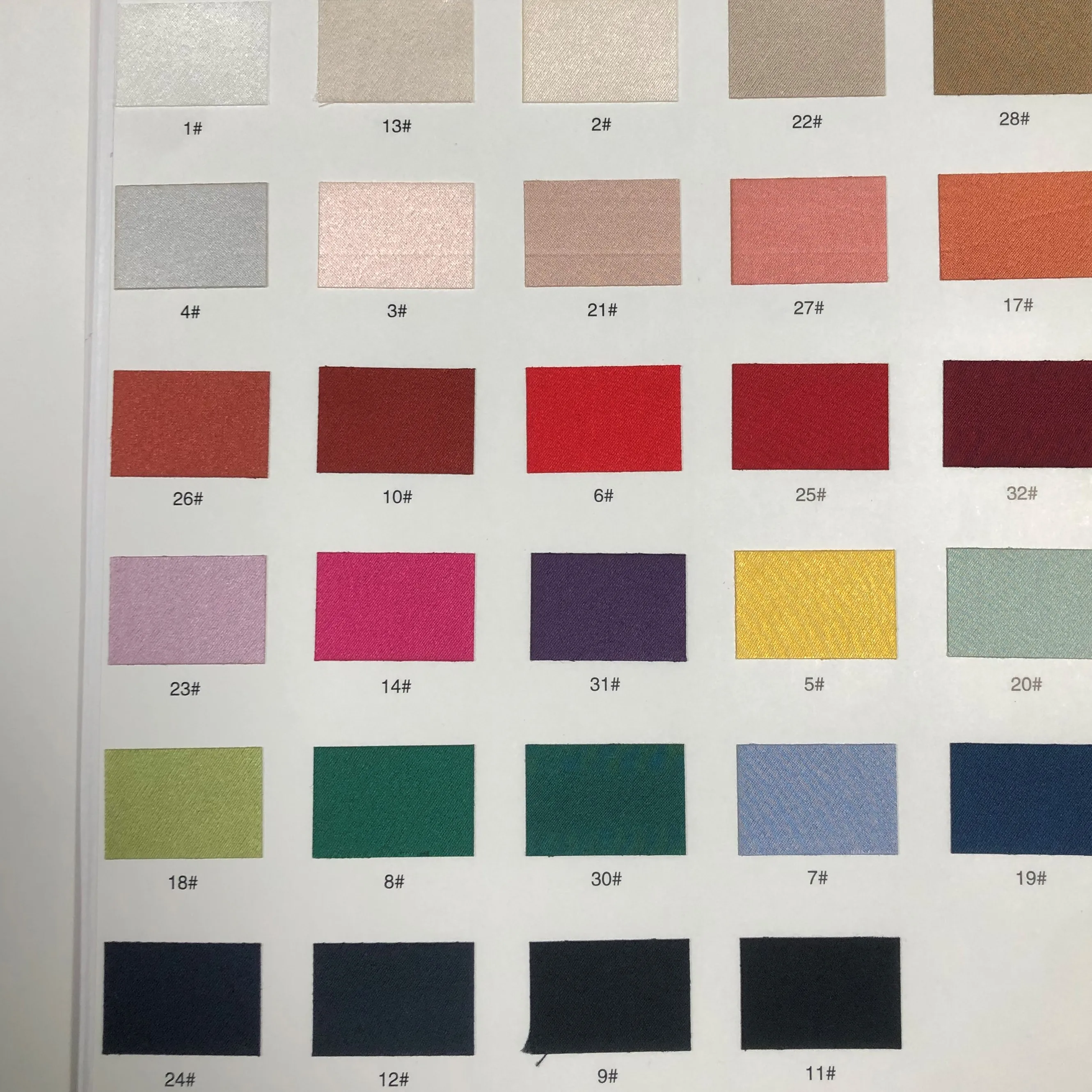 NO MOQ Instock Colors Real Acetate Satin Fabric For High-end Women Evening Dress Clothing