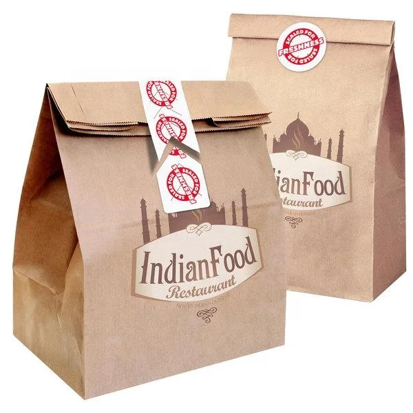 Craft Paper Bag Customize Paper Bags With Your Own Logo for Food