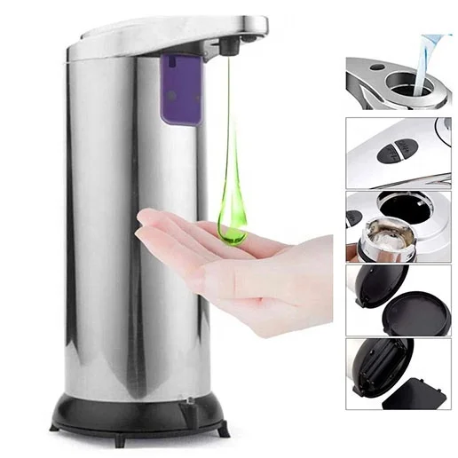 Smart Automatic Soap Dispenser Stainless Steel Dispensador de jabon For Bathroom