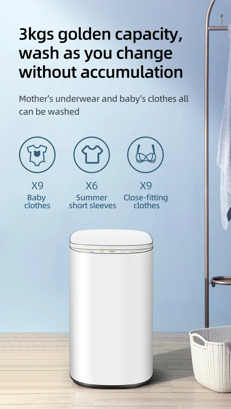 Mini Portable Washing Machine Mini Single Tub Washing Machine Electric Washing  Machines