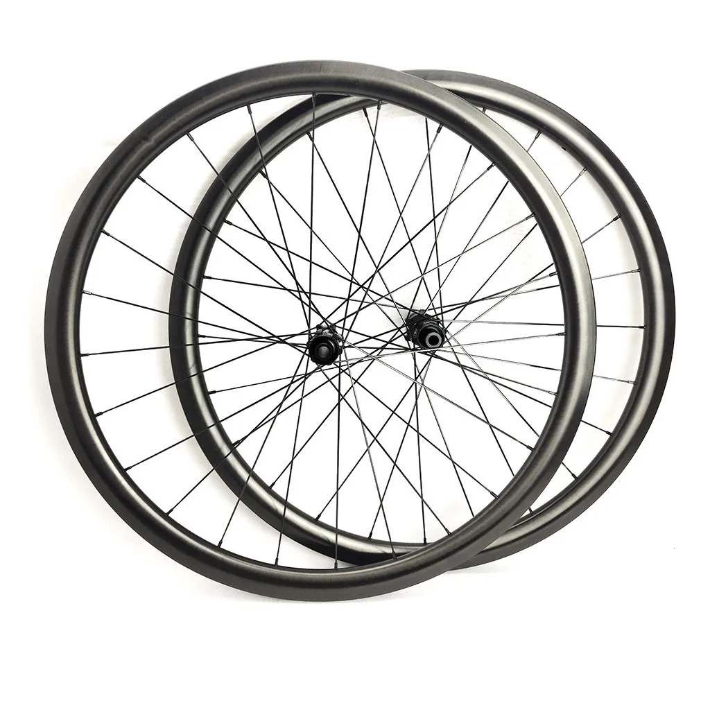 35mm paint less carbon road bike tubeless wheelset electric e-bike disc road 25-28mm wheels stand