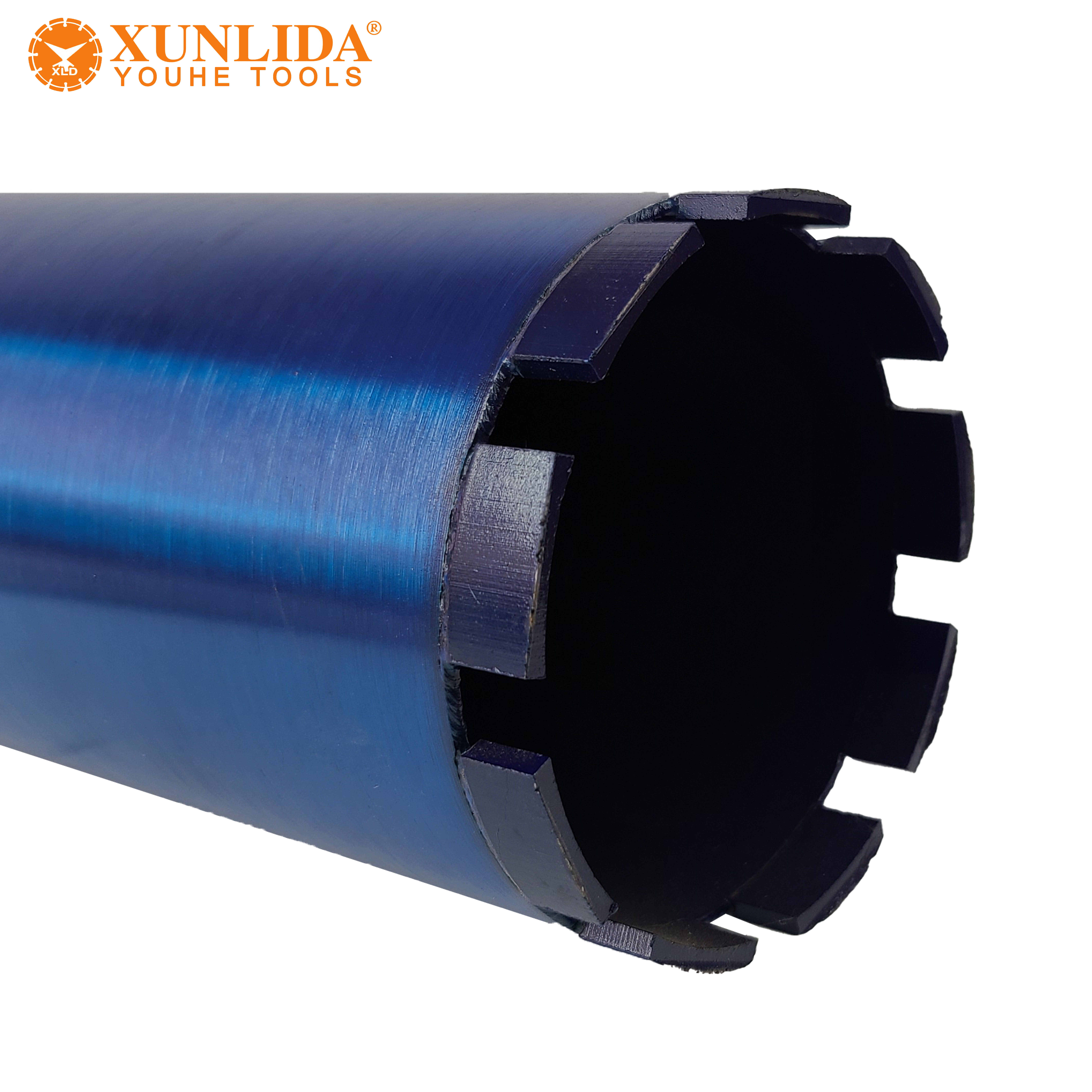 
Laser-welded Diamond Core Drill Bit 100*l400*h12*3.5mm*sn9*1 1/4UNC Masonry Drilling for Wet Drilling Reinforced Concrete 