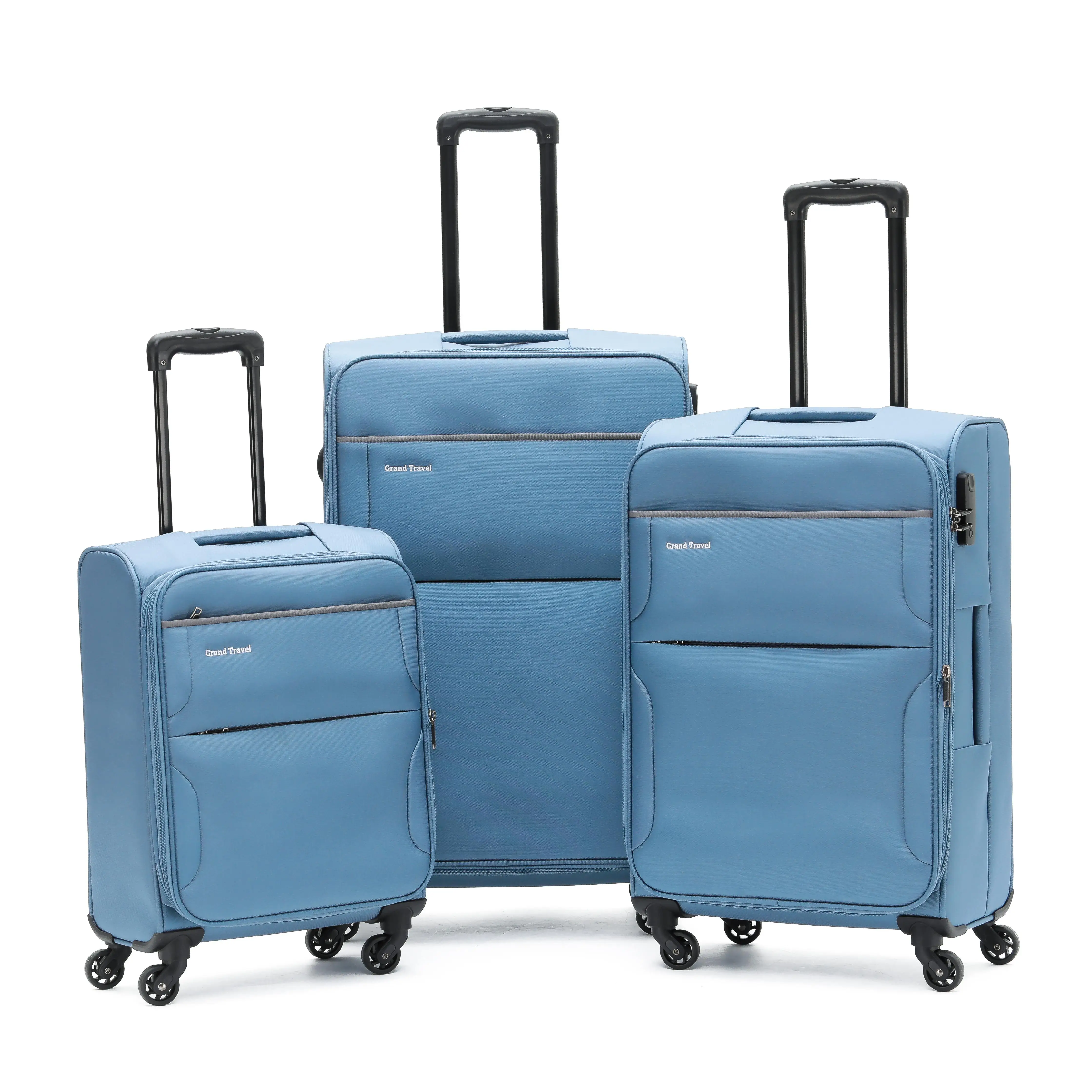 Durable & Light Weight Softside 3-Piece Luggage Set Expandable Design Fashion for Travel