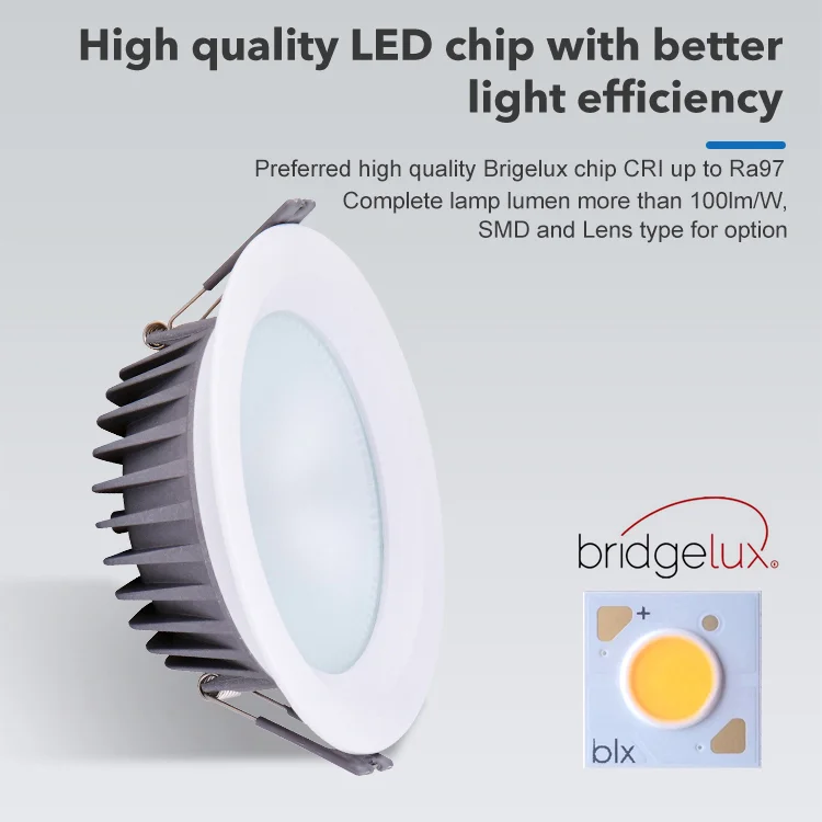 Cob Ceiling Spotlight  Dimmable Led Downlight 0-10V Tuya Recessed Downlight