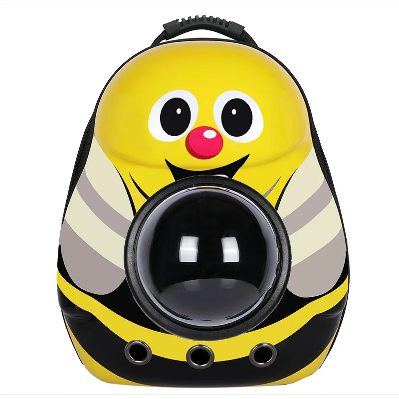 Small Yellow Chicken Capsule Space Cat Backpack,Cat Backpack Carrier, Portable Travel Pet Carrier Bubble Backpack