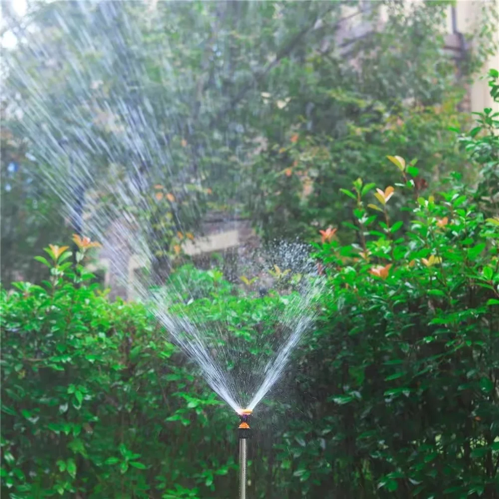 360 Degree Rotation Spray Nozzle 1/2 Inch Male Thread Oscillating Plastic Water Sprinkler For Garden Irrigation System