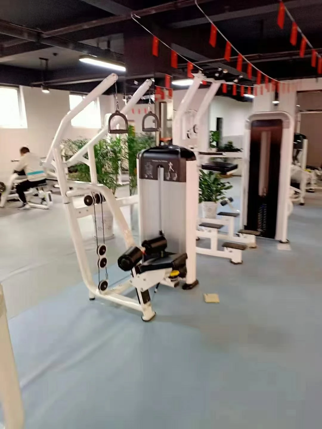 pin loaded gym machine seated isolated lat pull cable machines Vertical Traction machine
