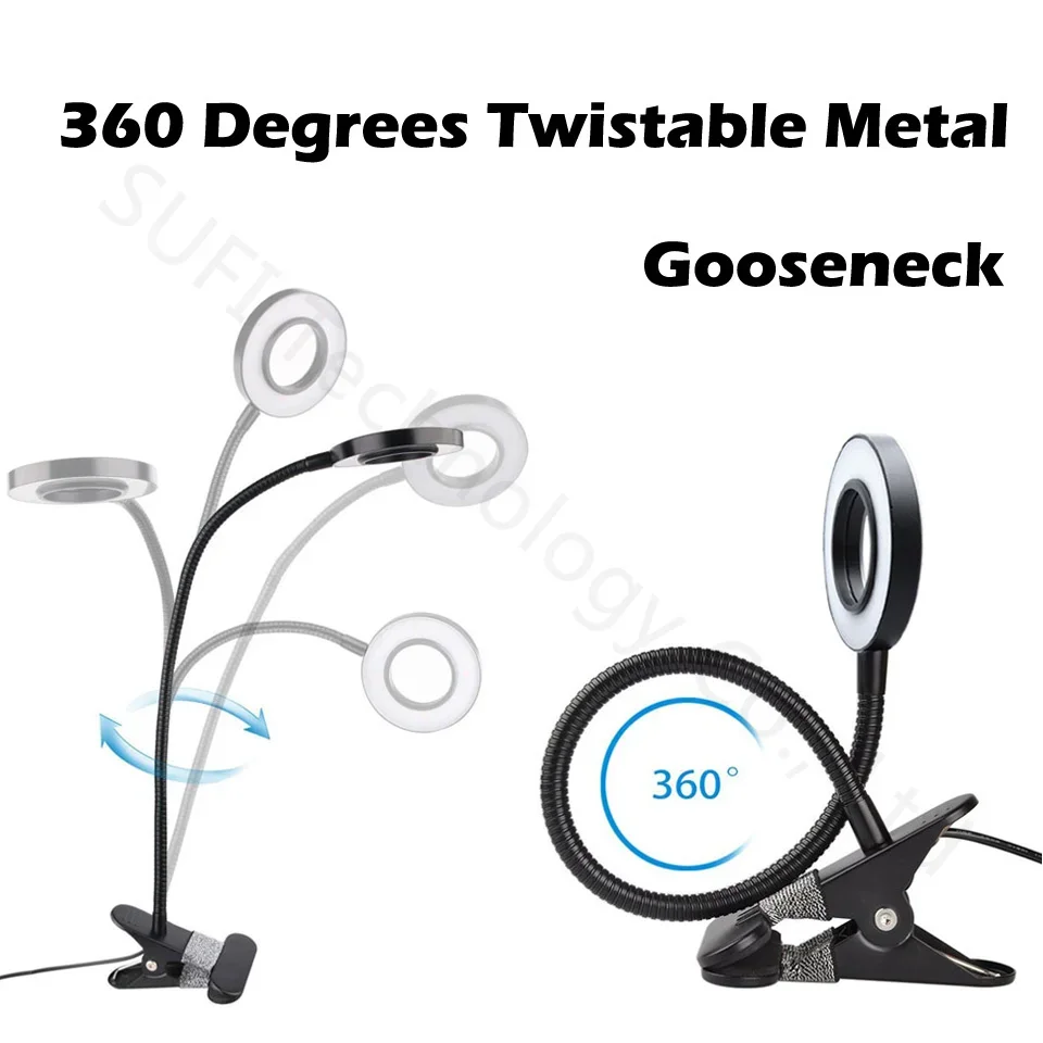 Eye Protection Wall Lamp 360 Degree Rotation LED Gooseneck Tube Spotlight Sconces Study Reading Wall Mounted Switch Lamp