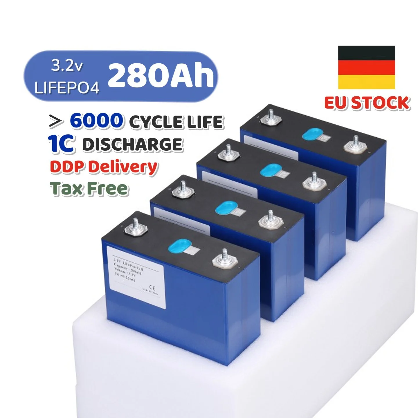 Аккумулятор Lifepo4 литий-фосфатный аккумулятор 3 2 В 280 А · ч 6000 циклы LFP DIY для домашнего хранения энергии новый бренд LF280K