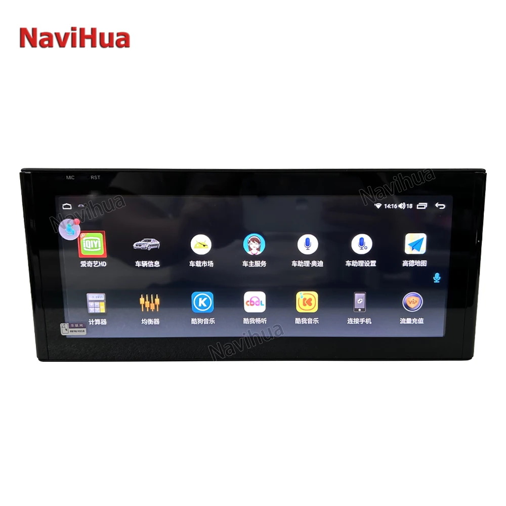 NaviHua Android Radio 10.25 Inch Car DVD Multimedia Player Head Unit GPS Navigation AutoRadio for Audi A3 A4L A6L Q5 A1 Carplay