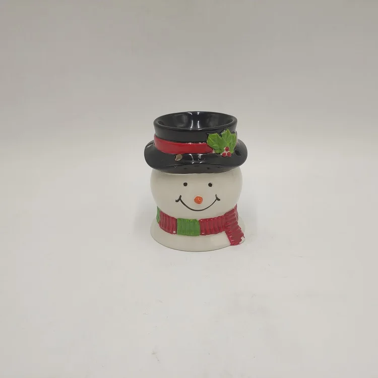 Hot Sale High Quality Creative Ceramic Christmas Aromatherapy  Santa Claus Night Light Ceramic Ornaments Home Decoration