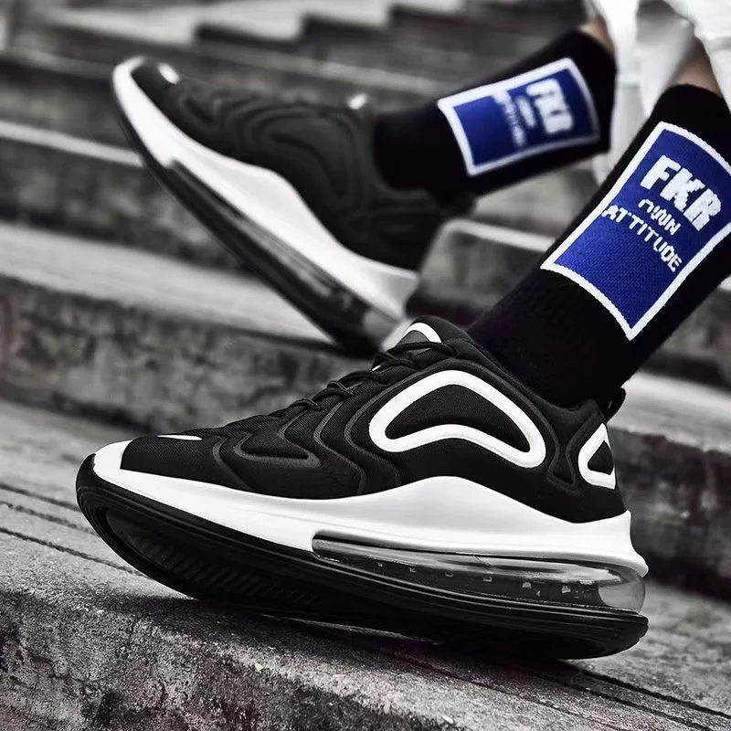 Outdoor fashion sports running shoes air cushion leisure training shoes anti slip and wear resistant available in 3 colors