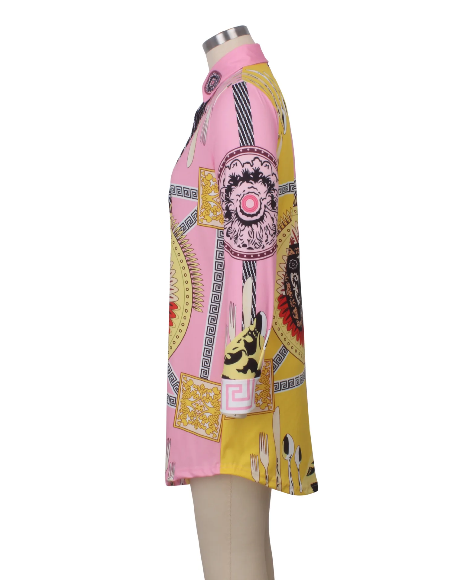 
BN-ZR12 Woman Clothing Shirt Dress Casual Dress Girl Lady Women Spring Summer Autumn Winter Loose Print 2 Pcs High Qualiy Adults 