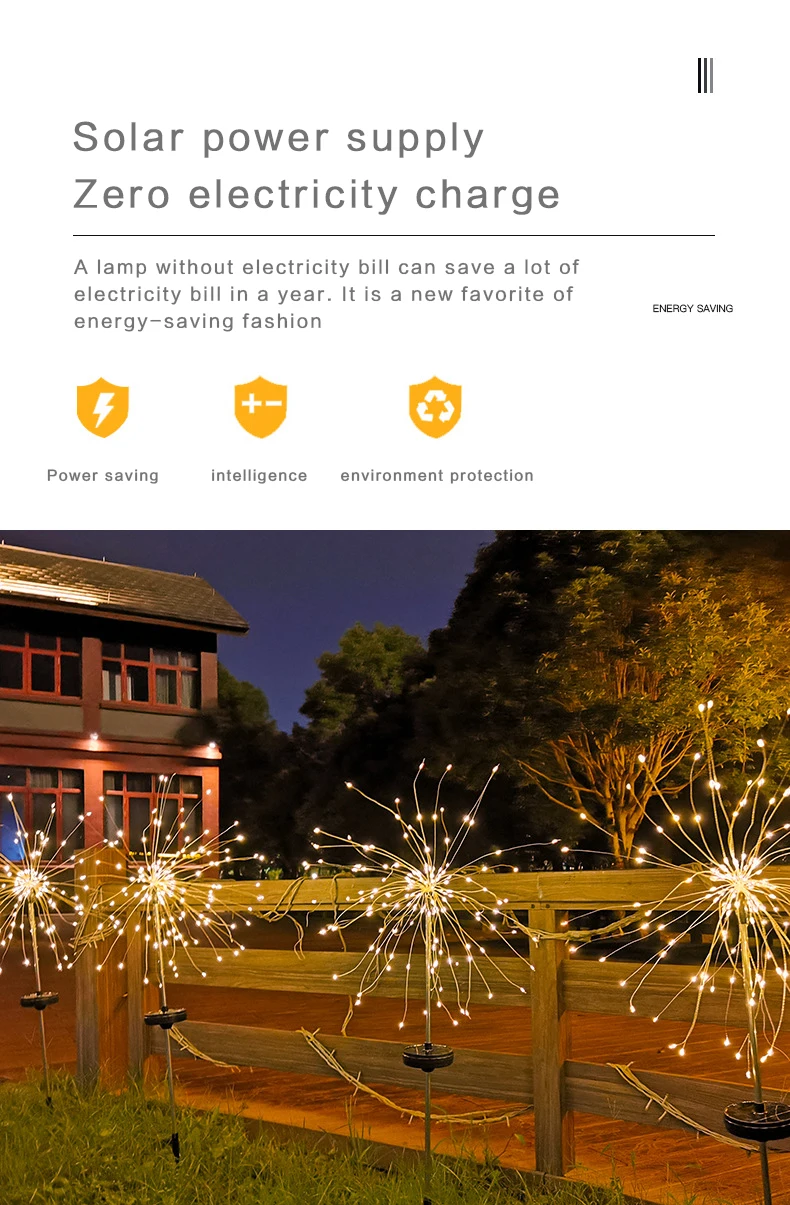 Special technology fireworks led light outdoor firework christmas lights