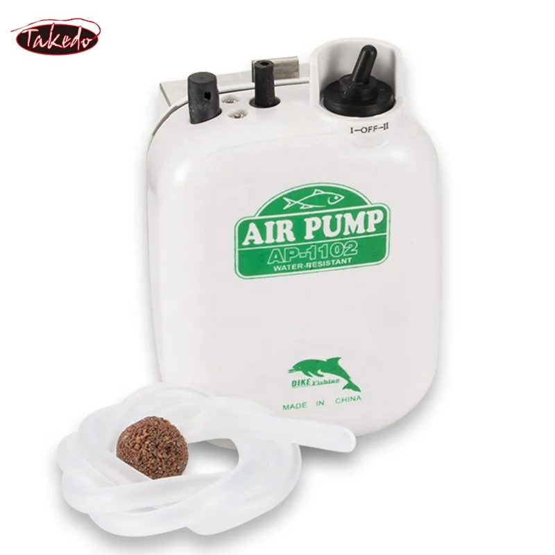 TAKEDO AP-1102  2 Speed Plastic Oxygen Pump Portable Waterproof Mini  Aquarium Fishing Air Pump for Fish Tank Outdoor Fishing