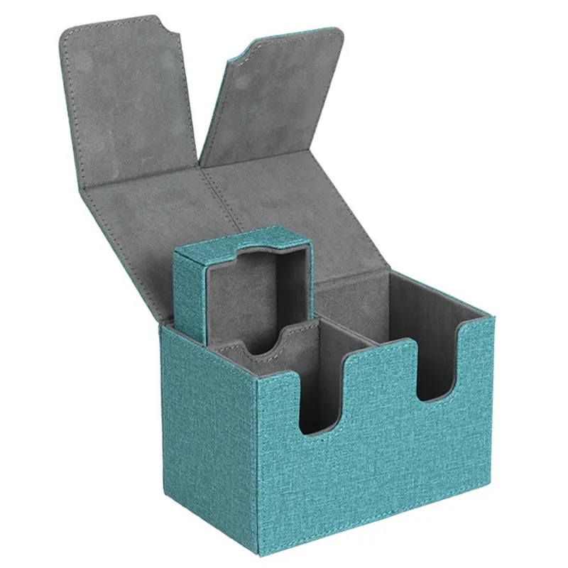 160+Count Card Capacity Magic Commander Deck Box - Premium Faux Leather, Magnetic Closure, Ideal for MTG Trading Cards