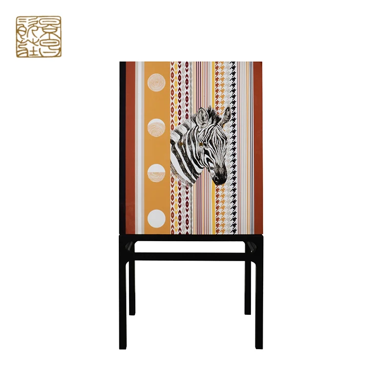 Beautifully hand-painted wooden decorative cabinet wooden cabinets