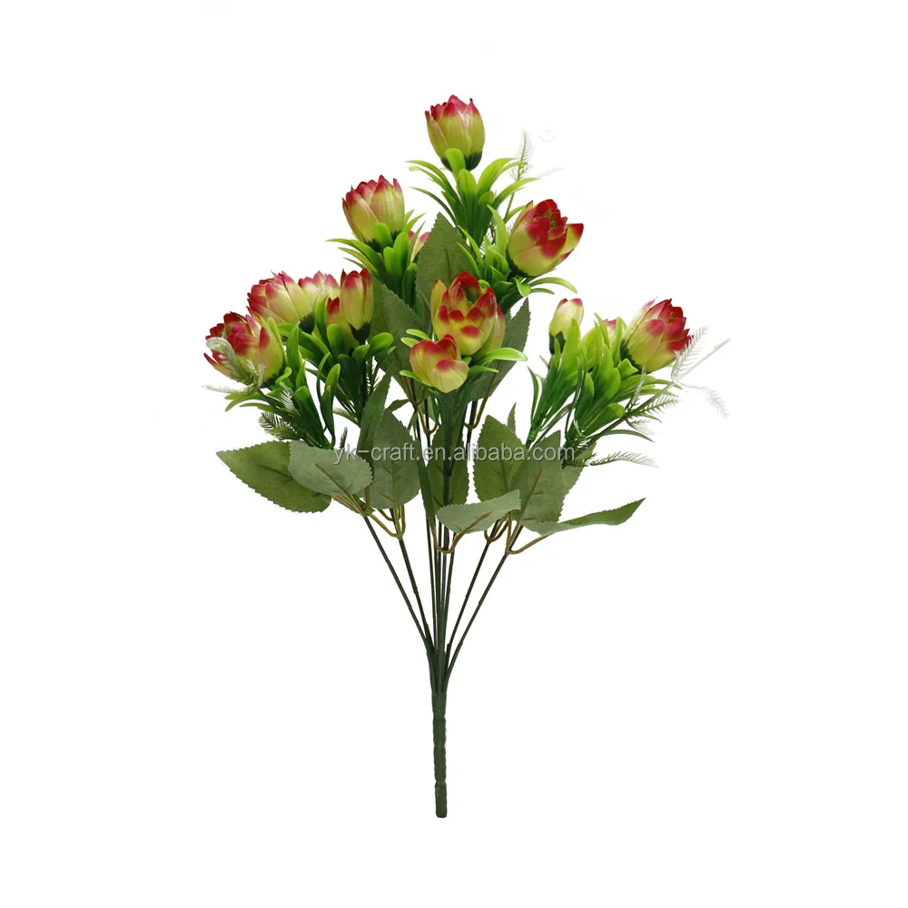 Wholesale Artificial Tulips Flowers Bouquets 6 Colour Tulips Artificial Flower W/Leaves Tulips Artificial Real Touch Flower