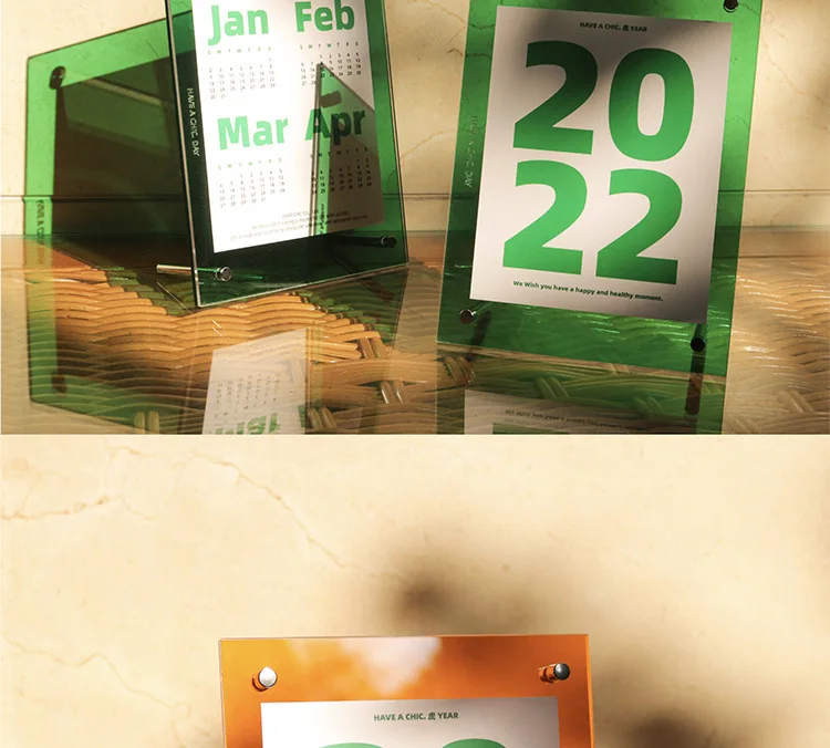Resin frame acrylic box unique design with stylish shadow effects frame photo album