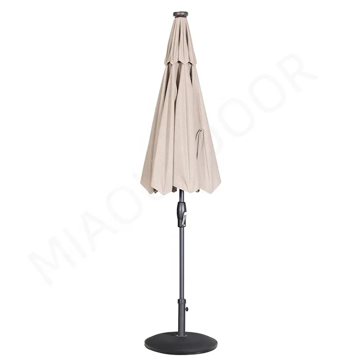 MIA Auto-tilt Crank Outdoor Solar Led Patio Garden Umbrella Light