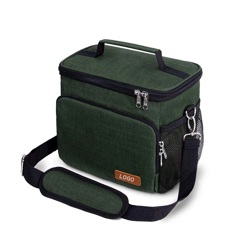 Factory large-capacity outdoor 600D Polyester tote cooler bag picnic Waterproof kids school lunch bag box