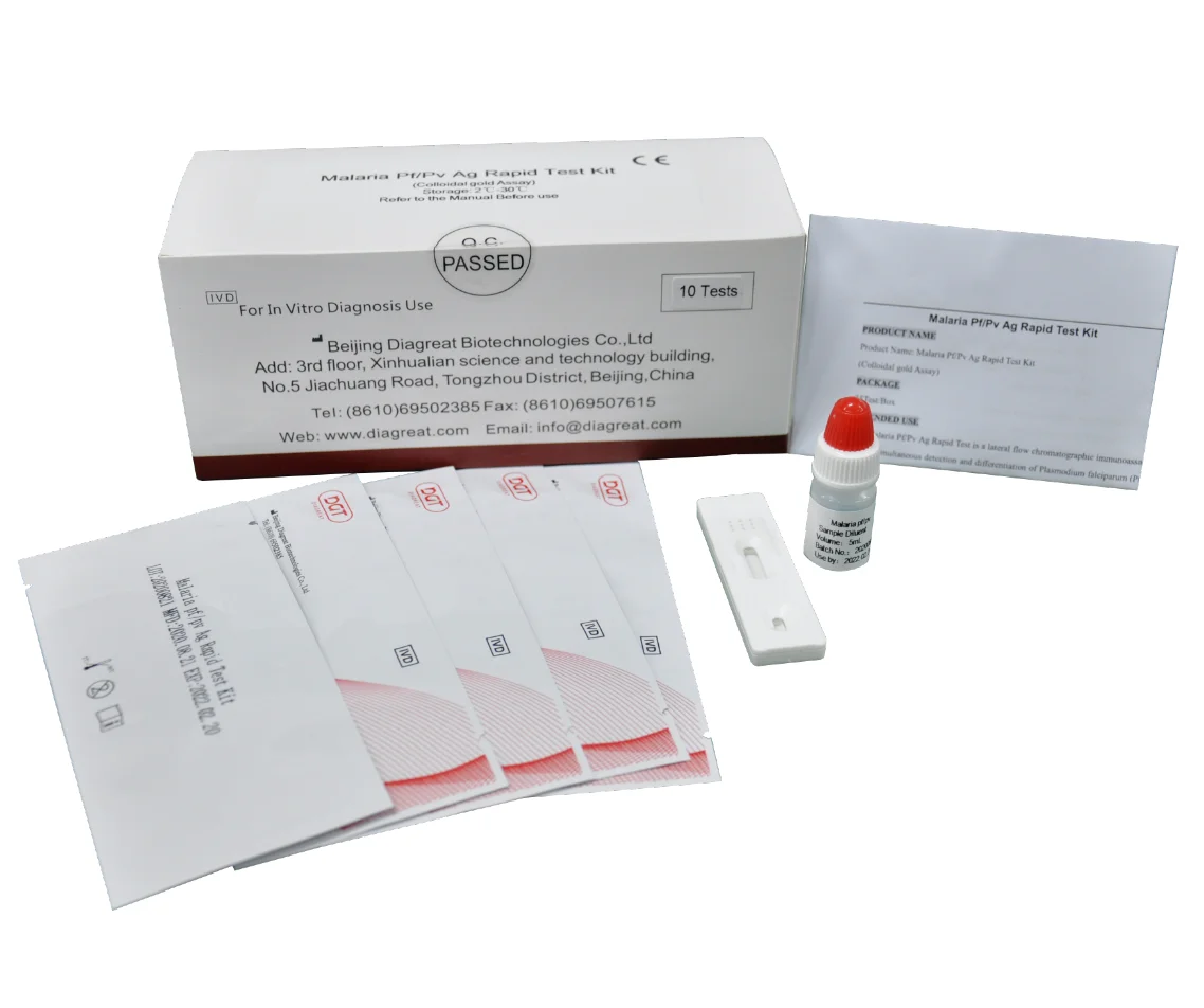 Medical Supplies Malaria P.f/Pan Ag Combo For Lab Clinics Test Strips Cassette Reagents