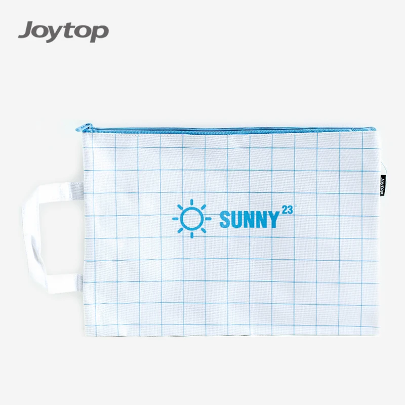  Joytop 7091 оптовая продажа узор погоды Размер A4 ткань Оксфорд папка для файлов сумка на молнии с