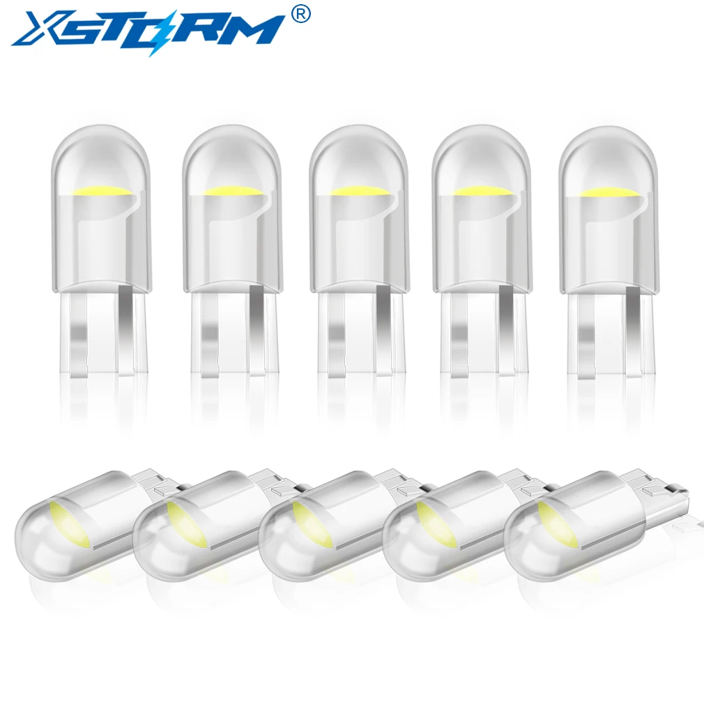 Auto T10 Led Super Bright White 194 W5W LED 168 COB Silica Car Super Bright Turn Side License Plate Light Lamp Bulb DC 12V