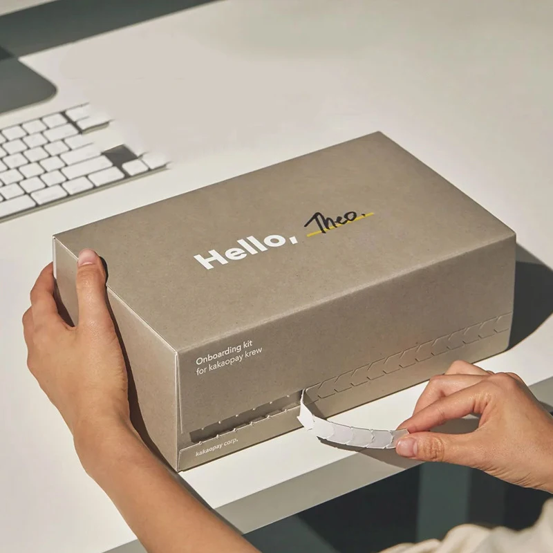 Zipper Cardboard Airplane Box Non Adhesive Tear off Box Express Delivery Clothing and Cosmetics Corrugated Paper Packaging Box