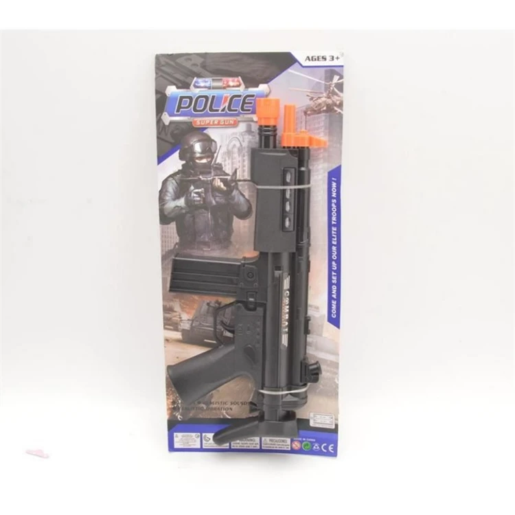 role play weapon electric toy pretend play sound and light battery operated toy gun police  army toy
