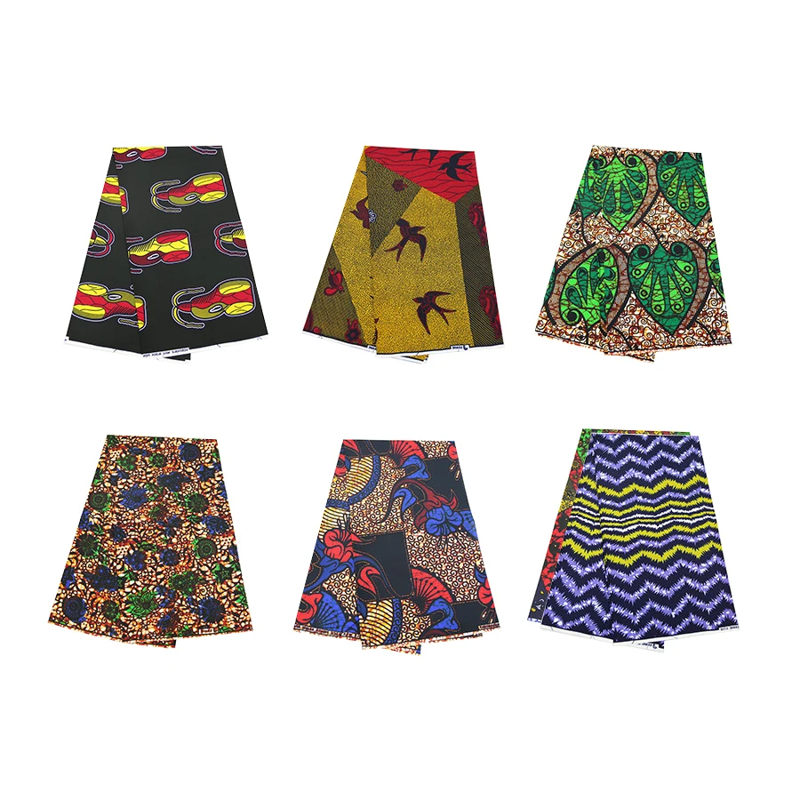 High Quality African Ankara Printed Fabric Comfortable Pure Cotton Wax Printed Fabric For Women Clothing