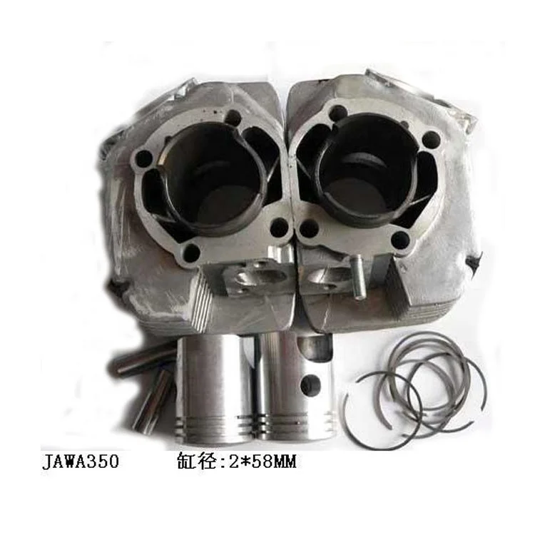 JAWA350 Cylinder Head Motorcycle Spare Parts 58mm Hydraulic Cylinder Heads Piston Kit